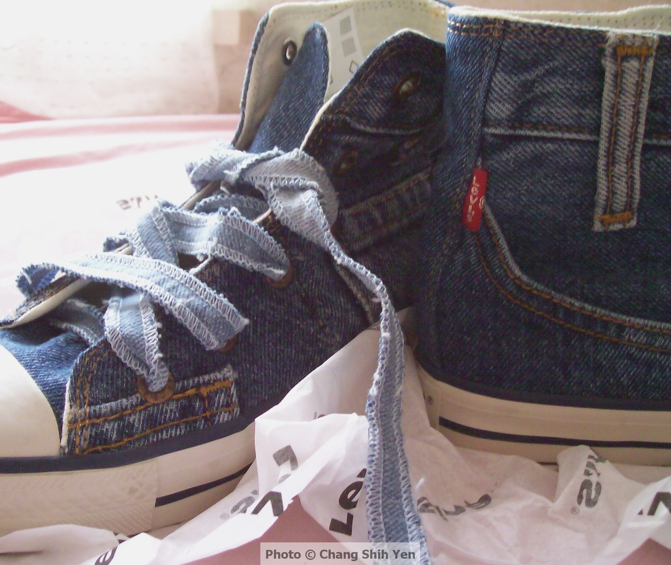 Sneakers Original Hi Blue Denim - Levi's → Luksusbaby.com